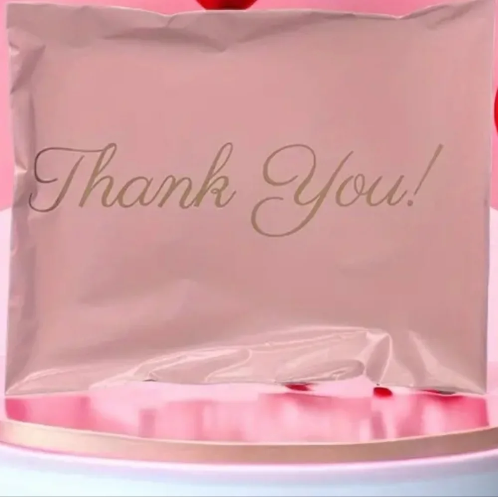 Pink THANK YOU LARGE POLYMAILERS QTY25 10 X 13 Hp🔥🔥🔥